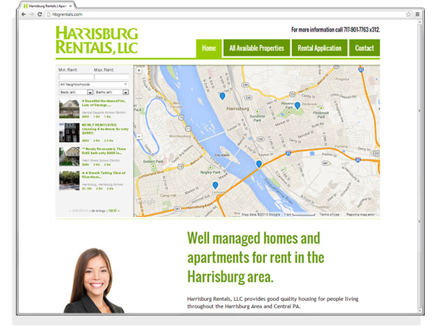 Harrisburg Rentals Web Site