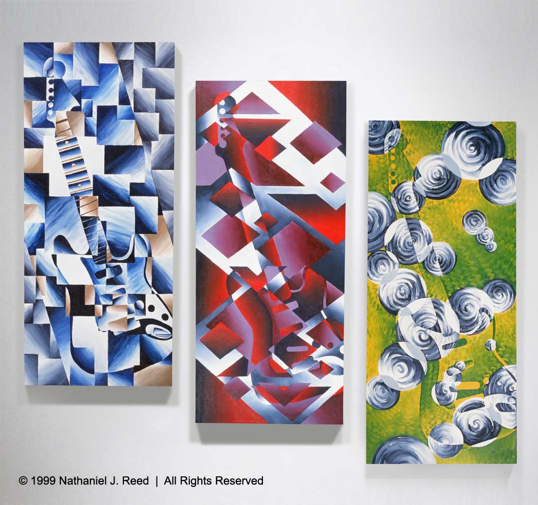 Style of Sound Triptych by Nathaniel Reed
